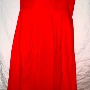 Jcrew orange strapless dress